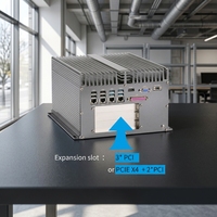 Ordinateur industriel sans ventilateur 4LAN 6COM avec PCI-E X4 et 2*PCI, large plage de température, CE RoHS IPC pour l'automatisation à l'extrémité