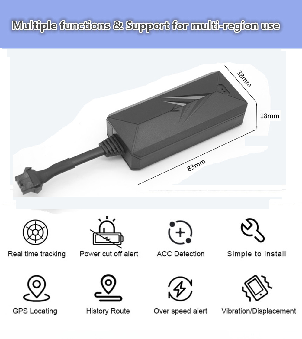 Driving Behavior Analysis ACC Detection Geo-fence Real-time Location Scooter Motorcycle 4G Mini GPS Tracker for Vehicle