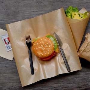 กระดาษไขกันน้ำมันสำหรับอาหาร แซนวิช ไก่โรล แฮมเบอร์เกอร์ ข้าวปั้น - Product Image 6