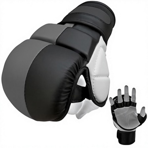 Guantes de Boxeo de Entrenamiento con Correa Larga para Muñeca y Cierre de Velcro para Hombres y Mujeres, con Protección Interna de Gel en la Mitad del Dedo - Product Image 2