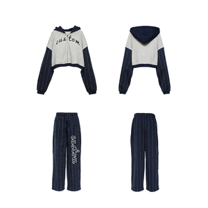 Conjunto de Pantalones y Sudadera con Capucha KIingSen de Alta Calidad para Invierno, Estilo Urbano, Bordado con Patrón de Personajes, Transpirable, 300g, Poliéster/Algodón - Product Image 5