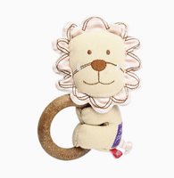 Dog Toy Pine Wood Squeaky Toy Cotton Canvas Doll, Boredom Relief Pet Chew Toy