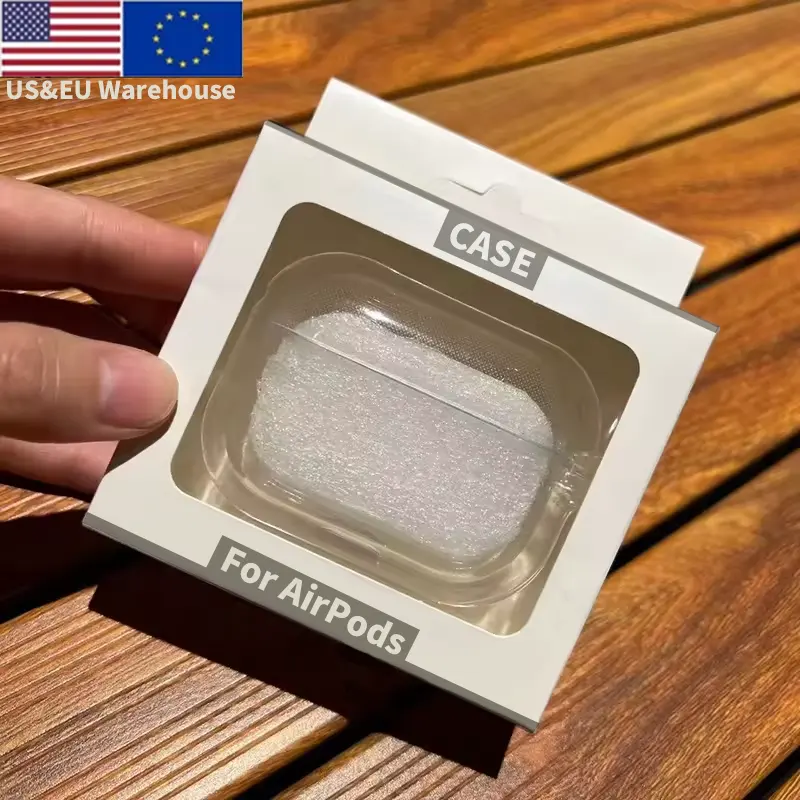 Armazém dos EUA e UE para airpods pro2 pro max estojo de silicone acessórios para carregamento de fones de ouvido