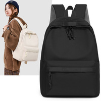 Sac à dos transfrontalier tendance pour garçons et filles, style preppy, design minimaliste uni, idéal pour les collégiens et lycéens