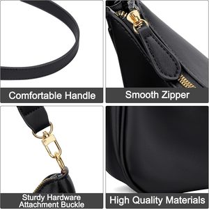 Bolsa de Ombro Feminina Estilo Nacional Retro, Bolsa Clutch com Duas Alças e Fecho de Zíper em Material PU - Product Image 2
