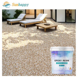 공장 도매 수지 깔린 돌 야외 차도 산책로 광장 안뜰 에폭시 수지 세척 돌 바닥 접착제 - Product Image 1