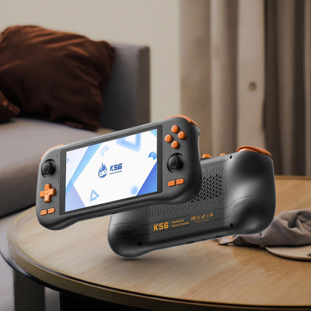 Cross-border K56 Open Source Handheld Android ISP HD Large Screen N64 Retro Game  Console PSP Dual Rocker Arcade Touch Screen No