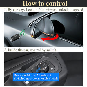 Kit de rétroviseurs latéraux pliables pour Volkswagen <span class=keywords><strong>GOLF</strong></span> <span class=keywords><strong>7</strong></span> R-LINE 2012-2019, moteur de rétroviseur pliable, rétroviseur électrique - Product Image 3