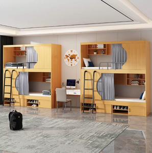 <span class=keywords><strong>Lit</strong></span> mezzanine en métal et bois, taille king size, avec design de <span class=keywords><strong>lit</strong></span> capsule - Meuble superposé moderne et gain de place pour adultes et enfants - Product Image 1
