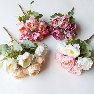 <span class=keywords><strong>Bouquet</strong></span> di Peonie Artificiali all'Ingrosso con 6 Teste, <span class=keywords><strong>Bouquet</strong></span> di Rose in Seta <span class=keywords><strong>per</strong></span> Decorazioni Matrimoniali e Feste - Product Image 2
