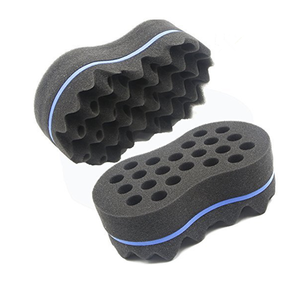 Éponge à cheveux pour hommes à prix abordable 8 vagues en forme de mousse de barbier éponge à cheveux à torsion magique - Product Image 2