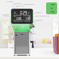 Detector de radón doméstico con wifi | Alertas en tiempo real y pantalla a color de 2,4 "| Protege a la familia del riesgo de cáncer de pulmón