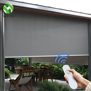 YST pergola à persiennes stores à glissière conception ombre de pergola motorisée aluminium moderne extérieur en aluminium pergola enduit de poudre - Product Image 3