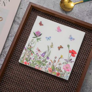 Serviettes Papillon Fleuries 2025 - Thème Forêt, Magnifiques, Usage Domestique, Dessin Animé Commémoratif des Fêtes, Serviettes d'Hôtel - Vente en Gros - Product Image 1