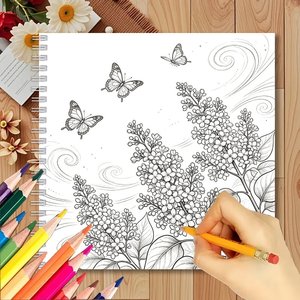 Libro <span class=keywords><strong>da</strong></span> colorare con farfalle, carta spessa e resistente, personalizzabile, stampa OEM per adolescenti, allenamento artistico, fai <span class=keywords><strong>da</strong></span> te, artigianato per le vacanze - Product Image 5