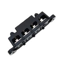 Barre omnibus en cuivre étamé DC 250A, bornier noir, barre omnibus de distribution d'alimentation, bornier 12V