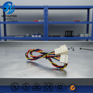 工厂定制 4 针公对母尼龙连接器线束 多色铜延长线 用于家电控制 - Product Image 5