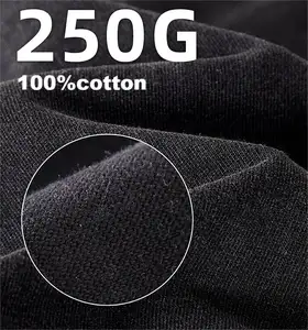 ผู้ผลิตขายส่งผู้ชายสไตล์ฮิปฮอปBoxy Fit Cropเสื้อยืดO-คอPlusขนาดขนาดใหญ่250กรัมล้างเสื้อยืดเปล่า