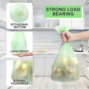 Bolsas de supermercado biodegradables oxo y almidón de maíz reutilizables con acabado en relieve e impresión flexográfica - Product Image 4