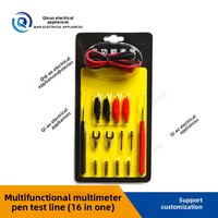 Multimètre Multifonctionnel 16-en-1 Câble de Test Fiche Banane Stylo Câble Conducteur en Cuivre Silicone PVC 750mm 250V Mesure