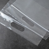 Sacs en PE transparents refermables, scellés à la main, emballage souple en plastique pour le rangement des vêtements et des foulards, en stock