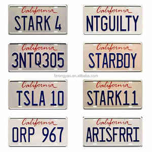 Placa de <span class=keywords><strong>Matrícula</strong></span> de Aluminio Vintage Personalizada de 12 x 6 Pulgadas, Decoración de Pared Metálica con Logotipo Impreso para Decoración de Automóviles, Tendencia 2026 - Product Image 4