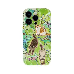 Coque de téléphone portable antichoc en TPU avec motif chat de dessin animé pour 16 Pro Max, 15, OPPO Reno13, <span class=keywords><strong>Mate</strong></span> 70, P80 et Honor - Product Image 5
