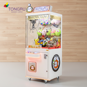 Machine commerciale de grue de griffe jouets Machine de griffe sans argent avec le lecteur de carte et l'accepteur de facture à jetons avec la garantie de 1 an - Product Image 1