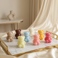 Bestseller Luxuriöse Duftkerzen mit Niedlichem Teddybär-Design 8 Farboptionen Neuartige Kerzen für Geschenkeläden und Einzelhandel