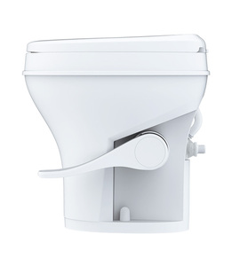 Inodoro Portátil Moderno para Autocaravanas y Casas Rodantes SEA FLO con Operación por Pedal y Ajuste de Presión de Agua - Product Image 1
