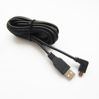 Oem Kabel Data Mikro Usb Tipe B, Kabel Data Mikro USB Sudut Kanan Android V8 5 Pin B 3M 90 Derajat