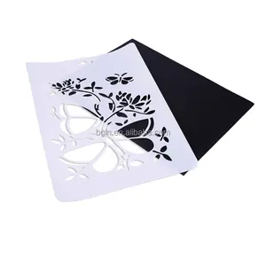 Pochoir en plastique pour dessin pour enfant, modèle A4, blanc et noir, ensemble de formation, gabarit en plastique, fournitures artistiques, dessins pour pa, DIY