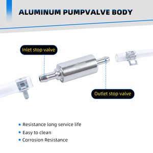 Tuyau en silicone pour carburant avec clapet anti-retour pour modification du système de carburant de moto, embouts inclus - Product Image 2