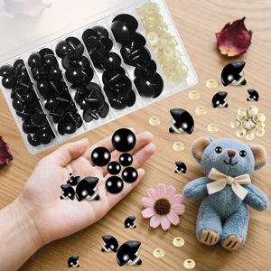 186 Piezas de <span class=keywords><strong>Ojos</strong></span> de Seguridad Grandes de 18-30 mm para Amigurumi, <span class=keywords><strong>Ojos</strong></span> de Plástico Negros para <span class=keywords><strong>Crochet</strong></span> con Arandelas para Animales de Peluche, Muñecas y Manualidades de <span class=keywords><strong>Crochet</strong></span> - Product Image 4