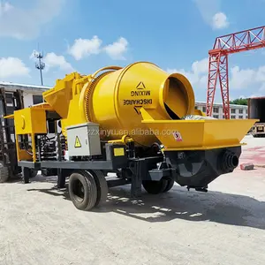 30/40m3/h Self Loading Concrete Mixer And Pump Truck With Boom Drum Mix Concrete Mixer Pump