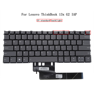 Teclado retroiluminado en inglés de EE. UU. Para Lenovo ThinkBook 13x Gen2 G2 IAP G2IAP 21AT Teclados para portátiles SN21E38257 PK132KM1A00 - Product Image 1