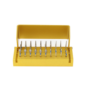 Kit de fraises dentaires 30 pièces, fraises abrasives diamantées de 1,6 mm pour la préparation et le polissage des dents avec étui - Product Image 3