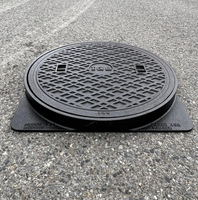 Couvercles de puits rectangulaires en fonte ductile conformes EN124 600x600 C250, grilles d'arbres personnalisées avec service OEM/ODM