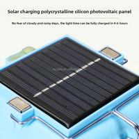 Lampe Solaire LED Multifonctionnelle Portable IP65 Étanche 200W 300W 400W, Rechargeable par USB, à Intensité Variable, pour Camping et Pannes de Courant