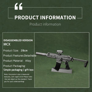 Fusils américain monde célèbre pistolet échelle modèle 3d noir <span class=keywords><strong>Sniper</strong></span> fusil métal bricolage jouet modèle pistolets militaire pistolet modèle - Product Image 3