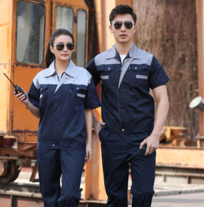 2025 New <strong>Overalls</strong> <strong>Shorts</strong> for Men Solid Pattern Workwear Uniforms Breathable and Formal Plus Size for Summer - Product Image 5