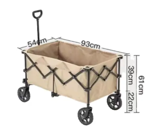 Foldable Picnic Camping Wagon Cart Outdoor Garden Beach Cart Wagon