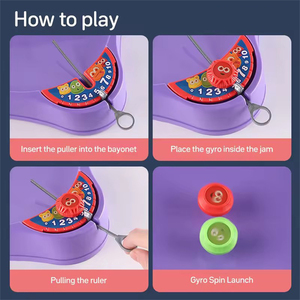 Promotion classique jouet multi-joueurs jeu de société <span class=keywords><strong>toupie</strong></span> éjection gyroscope gyroscope de table avec Base de combat - Product Image 4