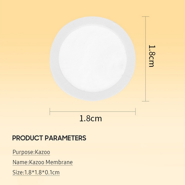 Diaphragmes De Rechange Pour Kazoo - 18 Mm Transparent - Lot De 10 Pièces - Pour Flûte Kazoo, Instruments Jouets - 3