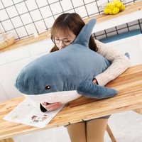 Peluche Requin LINK BRAND, Super Douce, Remplissage Coton PP, Animal en Peluche Multicolore, Plusieurs Tailles, Unisexe, Certifiée CE, Cadeau d'Anniversaire