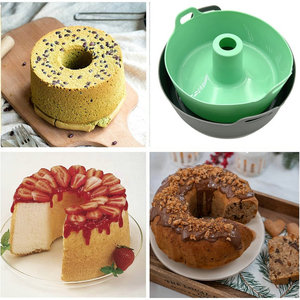 YuYe Silicone <span class=keywords><strong>Savarin</strong></span> <span class=keywords><strong>Moule</strong></span> Gâteau Moules De Cuisson pour Air Friteuses Accessoires Cupcake Muffin Casseroles Gaufre Oeuf <span class=keywords><strong>Moule</strong></span> Brownie Pan - Product Image 4