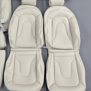 Per <span class=keywords><strong>Audi</strong></span> <span class=keywords><strong>A4</strong></span> Avant 1994-2001 B5 8D Coprisedili in Pelle Nappa di Lusso con Ricamo Floreale Personalizzato - Product Image 2