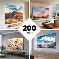 Proyector LED de 2023 lúmenes ANSI 4K, 23 idiomas, 300x1920 P, corrección automática, 4D, portátil, para acampar, Full HD, 1080