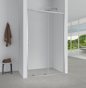 <span class=keywords><strong>Mampara</strong></span> de <span class=keywords><strong>Ducha</strong></span> Doble Corredera con Marco Rectangular de Aluminio Moderno Personalizado para Hoteles y Salas de Estar, con Pantalla de Vidrio Extensible - Product Image 2