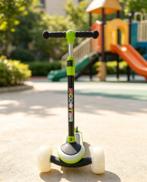 Trottinette à 3 roues YILIEN 2026 moderne pour enfants avec pneus larges, lumières LED et utilisations extérieures multicolores